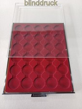 Leuchtturm Münzbox 331 986 Rauchglas 30 Fächer für 10 DM + 10 Euro gebrau(59089)
