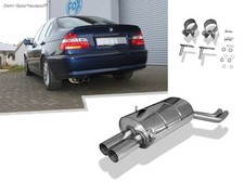 Fox Sportauspuff BMW 3er E46 320i 325i 330i Limo Coupe Cabrio 2x76 scharf