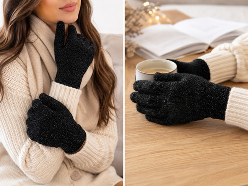 Handschuhe schwarz mit - handschuhe,,
