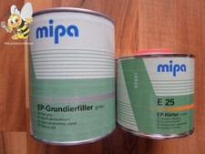 Set Mipa 1,5L EP Grundierfiller und Härter E 25 normal Epoxy Grundierung #378