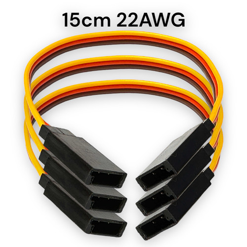 Servokabel 15cm buchse - 3x, auf