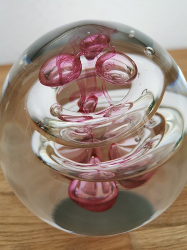 Glaskugel massiv spirale - 10, cm
