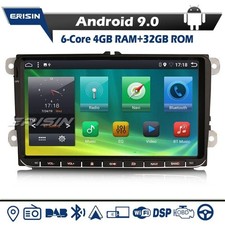 4+32GB Android 9 Autoradio Für VW Passat CC Golf 5/6 Polo Touran Tiguan Eos Navi