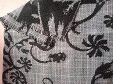 Fraas Wolltuch schwarz/grau/rosa ca. 62/200 cm neuwertig