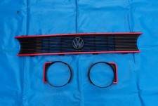 GTI Grill Frontgrill VW Golf 1 Cabrio Caddy Jetta 1 Kühlergrill Rippengrill Rot