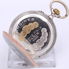 Longines GRANDS Prix Paris 800 Silber Gehäuse 1900 Taschenuhr guter Zustand TOP!