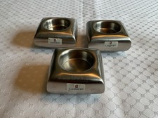 Lambert 3 x Teelichthalter Edelstahl Viereckig Teelicht Halter
