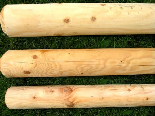 Rundholzpfosten holzpfosten - rundholzpfosten,