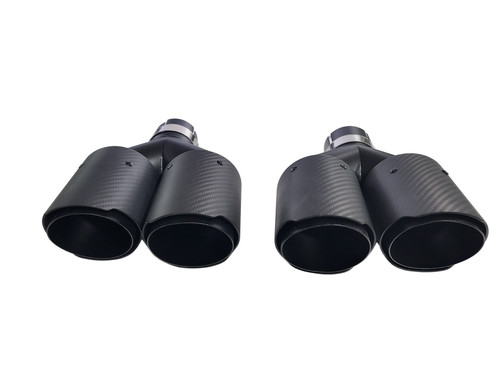 Carbon endrohr sportauspuff - 2x,