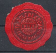 796086) DR Siegelmarke Th. J. Plewa & Sohn Wien 