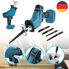 Elektrische Säbelsäge 12 Sägeblätter onhe Akku für 18V Makita Batterie 3000rpm