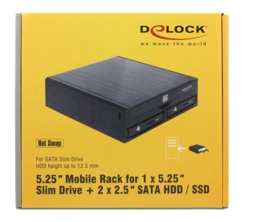 Delock mobile rack 2x - 5.25",