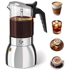 Espressokocher Herd Glas