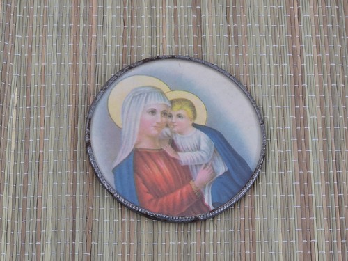 Rundes marienbild mit - rundes,
