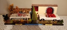 Diorama Scheunenfund mit Mercedes Benz 280SE Maisto und BMW R75 M. 1:18
