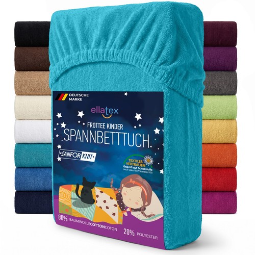 Frottee kinder spannbettlaken - frottee,