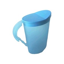 Tupperware/Junge Welle Milchkännchen 300ml oval/ blau Kippdeckel "unbenutzt" NEU