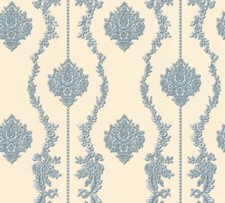 Vliestapete Barock beige blau