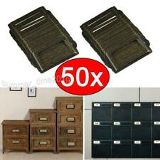 50Pcs Etikettenrahmen Namensschild Etikett Apothekerschrank Schubladenetikett DE
