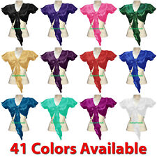 Satin Bauchtanz Krawatte Top