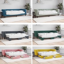 Tagesbett ausziehbar samt - tagesbett,
