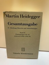 Martin Heidegger Gesamtausgabe