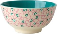 rice Denmark Mittelgroße Melamin Schüssel Two Tone LIQUID SPOTS  Ø 15 cm