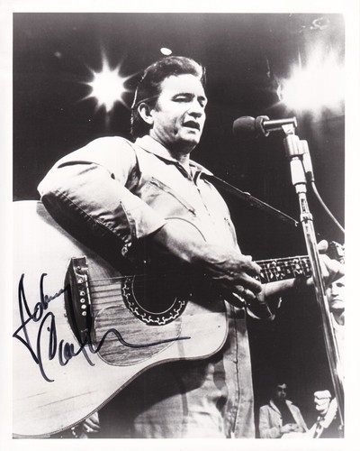 Johnny cash originalautogramm - johnny,