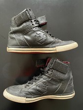 Converse Weapon High Top Vintage Sneaker, Schwarz, Leder, EUR 43, UK 8.5, US 9.5