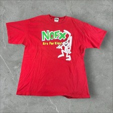 Vintage NOFX Shirt Mens XL Red