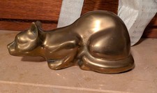 messing figur katze,