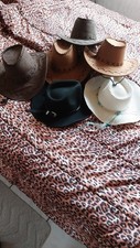 6 Cowboyhüte in Hellbraun Dunkelbraun Schwarz u. Weiß  neu