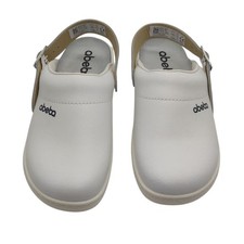 Abeba Berufsschuh The Original Clog mit rutschfester Sohle, weiß, Größe 38