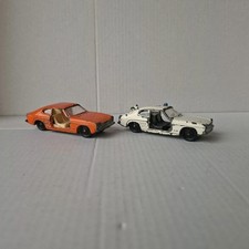 2× Siku V 310 Ford Capri 1700 GT + Polizei 🤍🧡 Creme Orange Germany 1970 - 1974