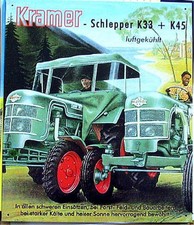 Retro Blechschild Oldtimer Traktor Kramer K33 K45 Acker Schlepper 40x33cm