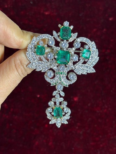 Art deco smaragd diamant - art,