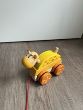 Goki Nachziehspielzeug Giraffe Holzspielzeug Ziehtier Kleinkind Spialzeug