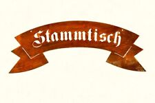 Edelrost Schild Stammtisch