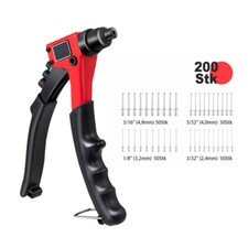 Profi Nietzange Set 200 Stück Blindnieten Pop Nieten Blindnietenzange Zange DE