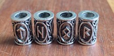 4 Stück Bartperlen Thor Runen