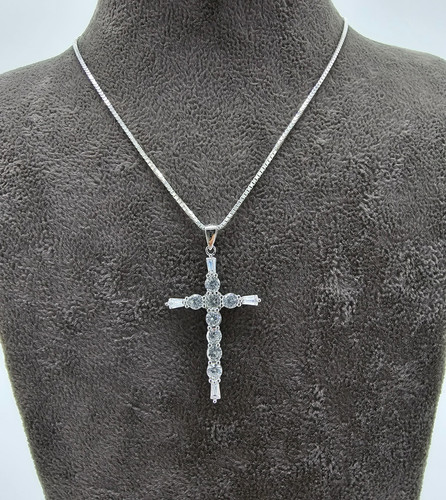 Silber kreuz kette echt - silber,