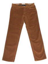 BRAX HERREN CORD JEANS STRETCH CADIZ 35/32 BRAUN COGNAC CORD-HOSE KORD W.35
