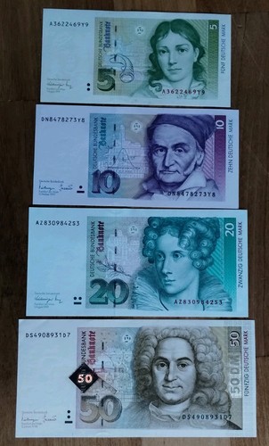 Deutsche banknoten mark - banknoten, d-mark