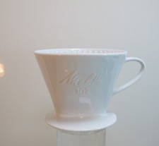 Filter Melitta weiß 102 Kaffeefilter Porzellan 1 Loch  (DM)