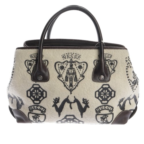Shopper gucci weiß braun - gucci,