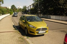 ford fiesta mk 6 bj.2015 1.hand,unfallfrei top,sonderfarbe, euro 15800.-