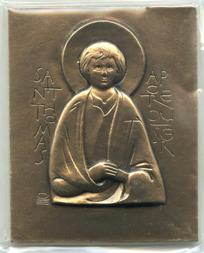 Saint thomas bronze plakette - thomas,