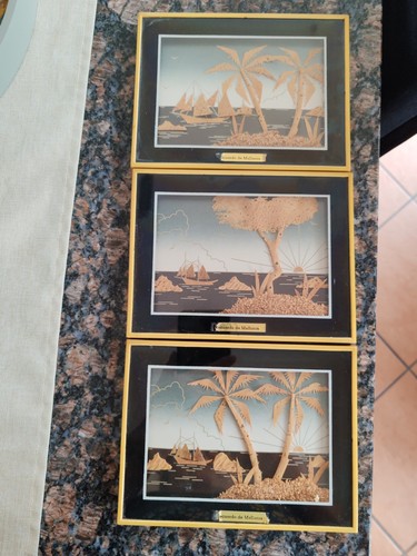 3er set vintage korkbilder - 3er-set,