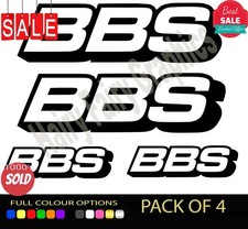 4 x BBS Räder Vinyl Aufkleber