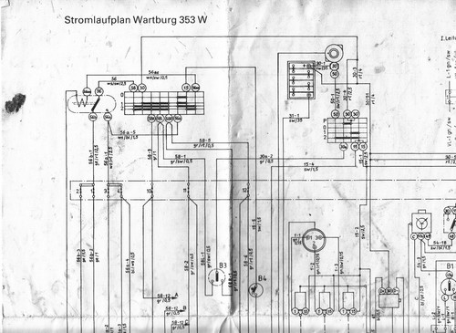 Stromlaufplan wartburg 353 - wartburg,